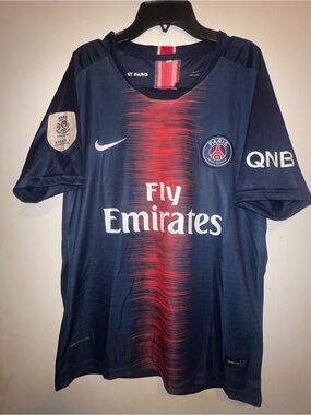 2018/19 Nike Paris Saint Germain - Mbappe Soccer Football Jersey - Youth Size L